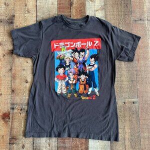 Dragonballz mens short sleeve graphic tee t-shirt in gray -M